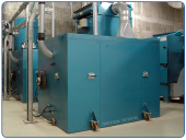 Acoustic chamber for central vacuum system